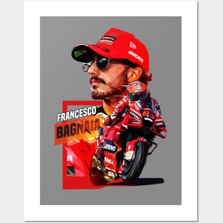 Francesco Bagnaia Low Poly Posters and Art